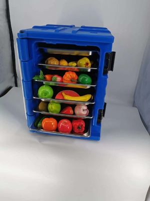 65cm x 45cm x 63,5cm Tamanho externo Caixa de alimentos isolada 90L Volume para manter os alimentos quentes