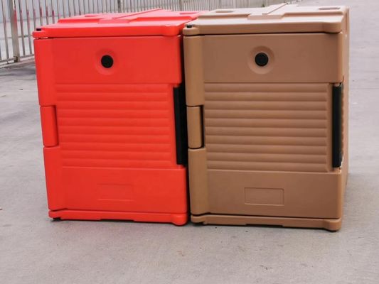 65cm x 45cm x 63,5cm Tamanho externo Caixa de alimentos isolada 90L Volume para manter os alimentos quentes