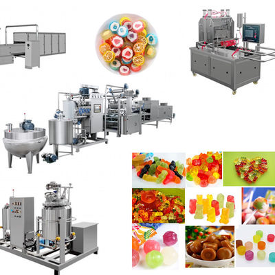Máquina para fazer doces de geleia de frutas com depósito automático de doces