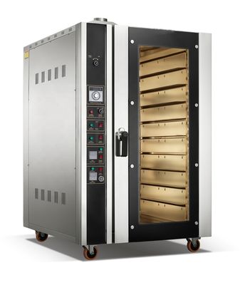 10 bandejas Convecção elétrica de ar quente Forno de pão para padaria Fonte de aquecimento Elétrico