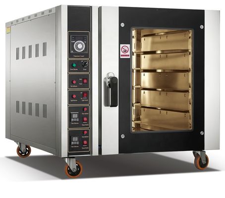 10 bandejas Convecção elétrica de ar quente Forno de pão para padaria Fonte de aquecimento Elétrico