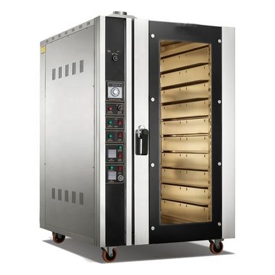 10 bandejas Convecção elétrica de ar quente Forno de pão para padaria Fonte de aquecimento Elétrico