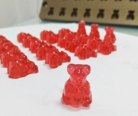 Linha de produção de depósito de doces de geléia com máquina de fabricação de doces moles e servo-condutor