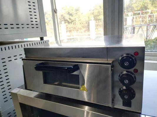 Forno de cozinha de pizza de uma camada elétrica com pedra quente O aparelho de cozinha doméstico perfeito