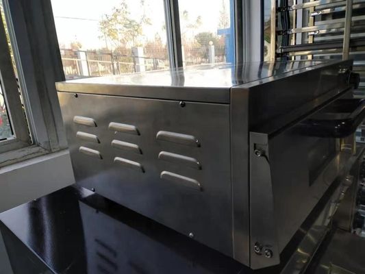 Forno de cozinha de pizza de uma camada elétrica com pedra quente O aparelho de cozinha doméstico perfeito