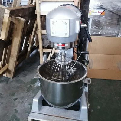 Máquina de mistura de massa planetária de alta velocidade com 3 tipos de batedores e tigela de aço de estanho