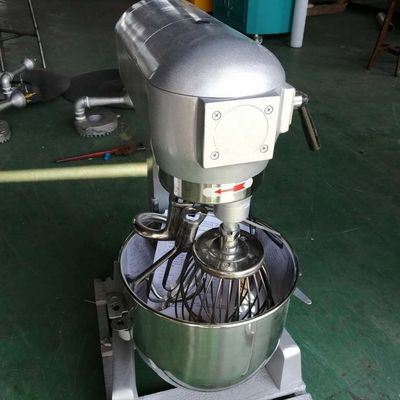 Máquina de mistura de massa planetária de alta velocidade com 3 tipos de batedores e tigela de aço de estanho