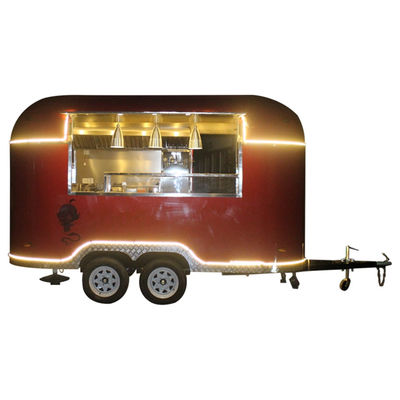 Burger Truck Fast Food Van com Carrinho de Donuts de Cozinha Completa Venda móvel 2300*1750*2100mm