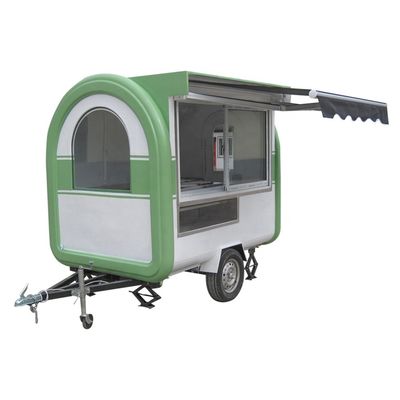 Mini Food Truck/Trailer para Fast Food 220x160x235cm Vídeo Apoio Técnico Após Serviço