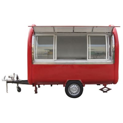 Mini Food Truck/Trailer para Fast Food 220x160x235cm Vídeo Apoio Técnico Após Serviço