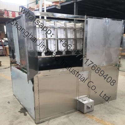 Fabricação Máquina de cubos de gelo Refrigeração por água Escala industrial Alimento comercial para peixes