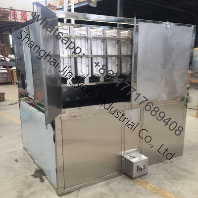 Fabricação Máquina de cubos de gelo Refrigeração por água Escala industrial Alimento comercial para peixes