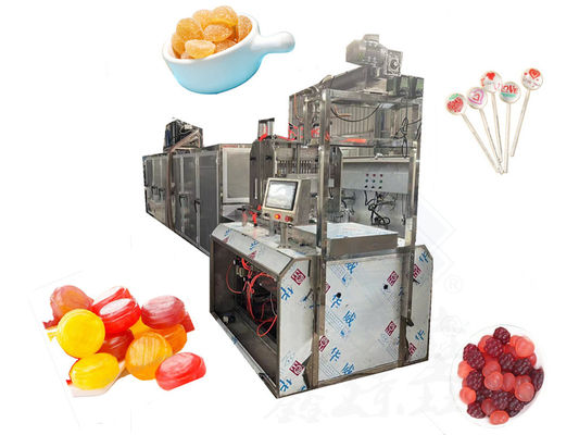 Máquina de processamento de doces de fácil instalação para fazer doces de goma preenchidos no centro de design