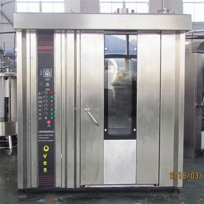 Forno de panificação industrial Equipamento de panificação grande 32 bandejas Óleo Diesel Aveia rotativa 600*400mm
