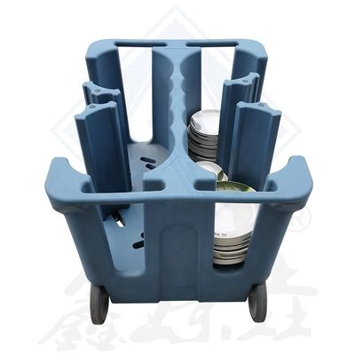 Equipamento de cozinha comercial Caminhão de pratos de moldagem rotativa com cores personalizáveis de 4 colunas