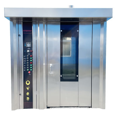 Aço inoxidável 16 bandejas Óleo diesel Comercial Elétrico Mooncake Convecção Forno Prata