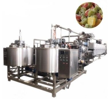 Linha de produção totalmente automática para fazer doces de urso gomoso de geleia em bebidas alimentares