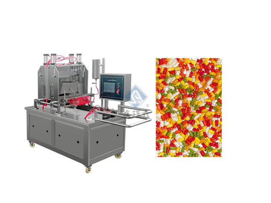 Adequado para a produção de alimentos doces Depositador automático de feijão Máquina de fabricação de doces gelatinosa