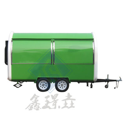 Reboque de barra móvel de aço inoxidável personalizado para caminhão de sorvete, caminhão de café, caminhão de comida