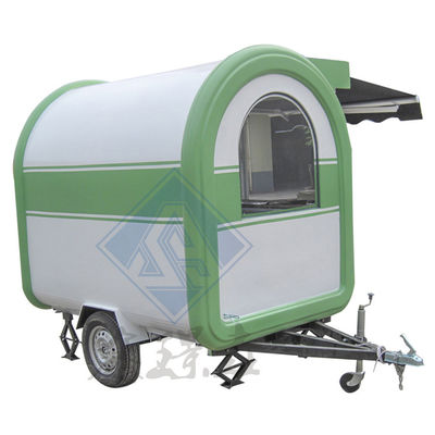 Reboque de barra móvel de aço inoxidável personalizado para caminhão de sorvete, caminhão de café, caminhão de comida