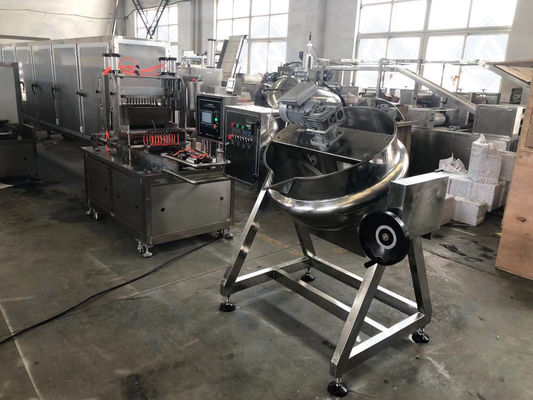 220V Fonte de alimentação Máquina de fabricação de doces moles com material bruto de aço inoxidável