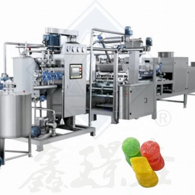 1900x980x1700mm Capacidade Linha de produção de doces gelatina para vitaminas gomas doces