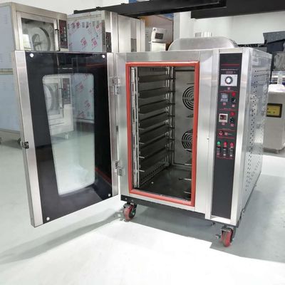 8 bandejas Forno de convecção a gás para paneira de pão Dimensionamento 400 * 600mm Fácil operação