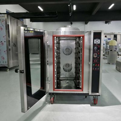 8 bandejas Forno de convecção a gás para paneira de pão Dimensionamento 400 * 600mm Fácil operação