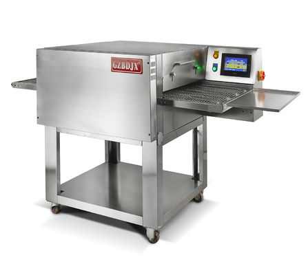 Forno único 380V transportador comercial automático Forno de pizza ideal para produção de pizzaria