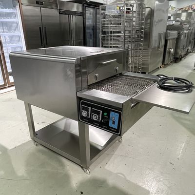 Forno único 380V transportador comercial automático Forno de pizza ideal para produção de pizzaria
