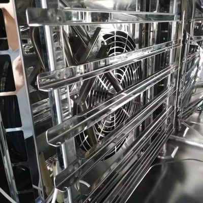 Forno combinado de convecção a gás de 8 bandejas para assar pão francês certificado CE e potência de 18,6 kW