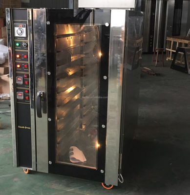 Forno de convecção a gás eléctrico Forno de ar quente para assar pão e bolo
