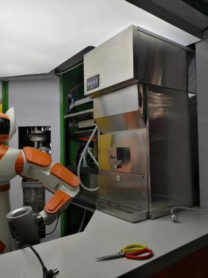 Dispensador automático de gelo de aço inoxidável 500 kg com dispensador de água