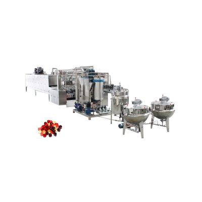 Máquina de goma automática de 220 V para fabricação de doces de urso goma em bebidas alimentares
