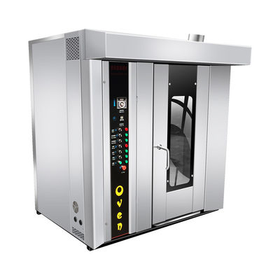 Equipamento de padaria de baguetes 64 bandejas Forno rotativo com forno de pão italiano Pita Peças