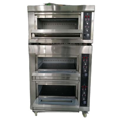 Máquinas de cozinha Função Elétrica bolo de gás Forno de pizza com competitivo e 3 decks 9 bandejas