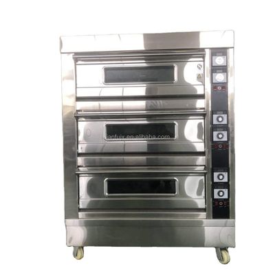 Máquinas de cozinha Função Elétrica bolo de gás Forno de pizza com competitivo e 3 decks 9 bandejas