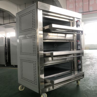 Máquinas de cozinha Função Elétrica bolo de gás Forno de pizza com competitivo e 3 decks 9 bandejas