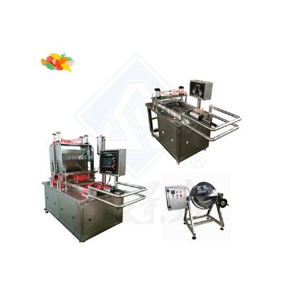 Aço inoxidável 3kw Vermes de peixe máquina redonda goma gelatina máquina de fabricação de doces para saída