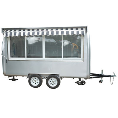 220V de aço inoxidável Hot Dog Vending Van para cozinha móvel e compra de Food Truck