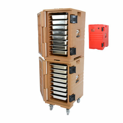 Caixa térmica isolada de transporte a partir de um saco de aquecimento/resfriamento para controlo da temperatura dos alimentos