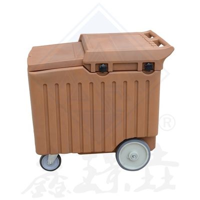 2023 Rotomolding Carrinho de coleta de gelo de plástico fácil de limpar e perfeito para armazenamento