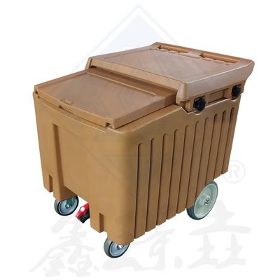 2023 Rotomolding Carrinho de coleta de gelo de plástico fácil de limpar e perfeito para armazenamento
