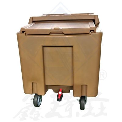 2023 Rotomolding Carrinho de coleta de gelo de plástico fácil de limpar e perfeito para armazenamento