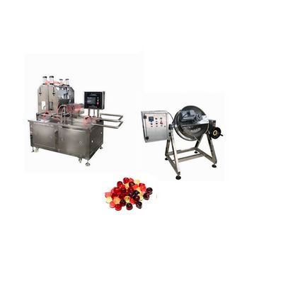 500 kg Star Hard Flat Lollipop Gummy Depositing Machine para produção de doces de geleia