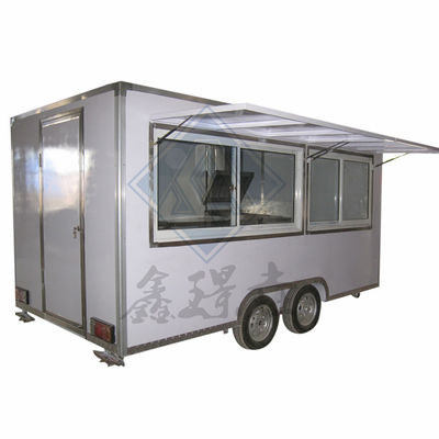 Reboque Bar Trailer Caminhões de comida de rua Miami Sorvete Trailer de comida galvanizado Bebidas Hot Dog Carrinho de café para padaria