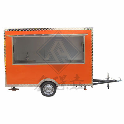 Reboque Bar Trailer Caminhões de comida de rua Miami Sorvete Trailer de comida galvanizado Bebidas Hot Dog Carrinho de café para padaria