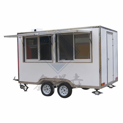 Reboque Bar Trailer Caminhões de comida de rua Miami Sorvete Trailer de comida galvanizado Bebidas Hot Dog Carrinho de café para padaria