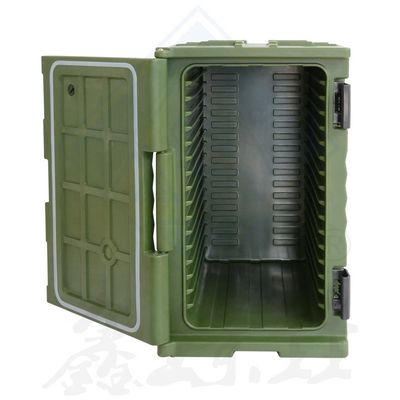 Equipamento de alimentação de buffet de hotel Caixa isolada de rotomoulding multicolorida para armazenamento de alimentos