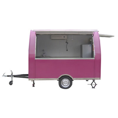 Lojas de vestuário Carrinho de cozinha multifuncional com comida de concessão e comida Shawarma